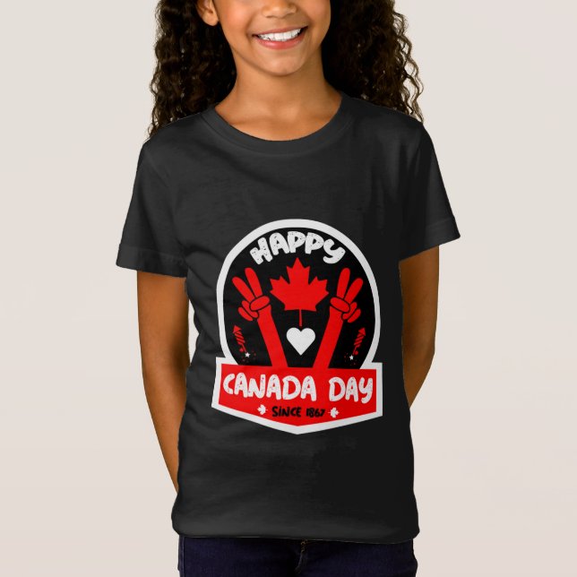 Happy Canada Day 1. Juli T - Shirt (Vorderseite)