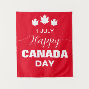 Happy Canada Day Backdrop Wandteppich