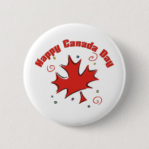 Happy Canada Day Button