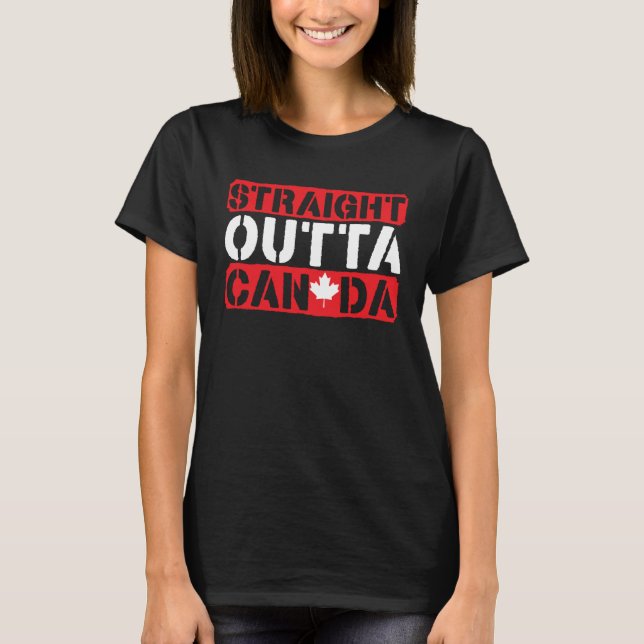 Happy Canada Day Canadian Canada Flag Maple Leaf   T-Shirt (Vorderseite)