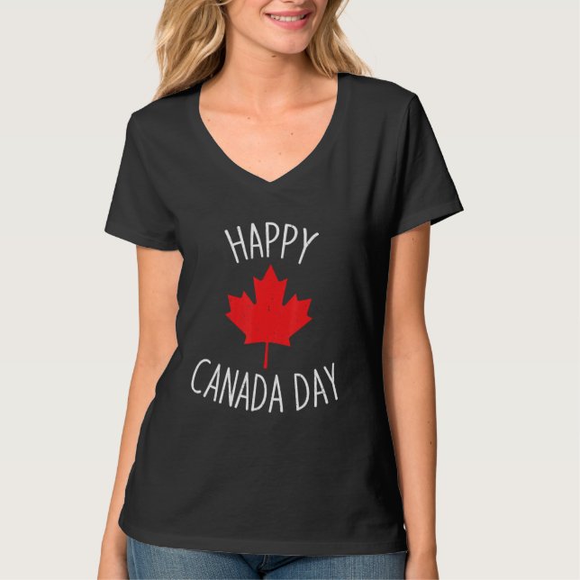 Happy Canada Day Cool Design Canada Maple For Wome T-Shirt (Vorderseite)