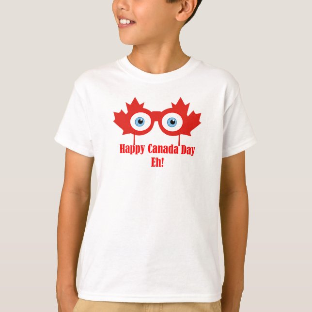 Happy Canada Day Eh Maple Leaf TShirt (Vorderseite)