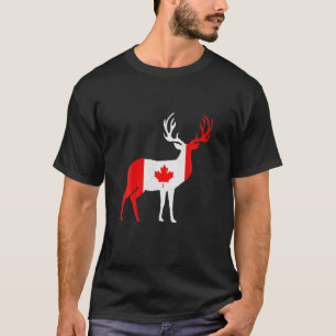 Happy Canada Day Funny Canadian Flag Rentier Patr T-Shirt