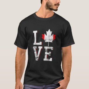 Happy Canada Day Funny Maple Leaf Liebe Canadian M T-Shirt
