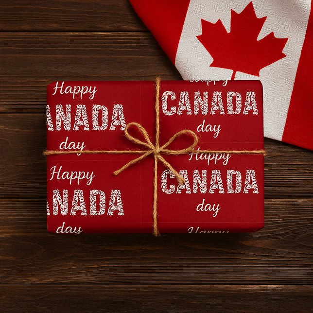 Happy Canada Day Geschenkpapier (Von Creator hochgeladen)