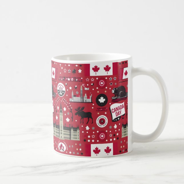 Happy Canada Day Gift Idea Kaffeetasse (Rechts)