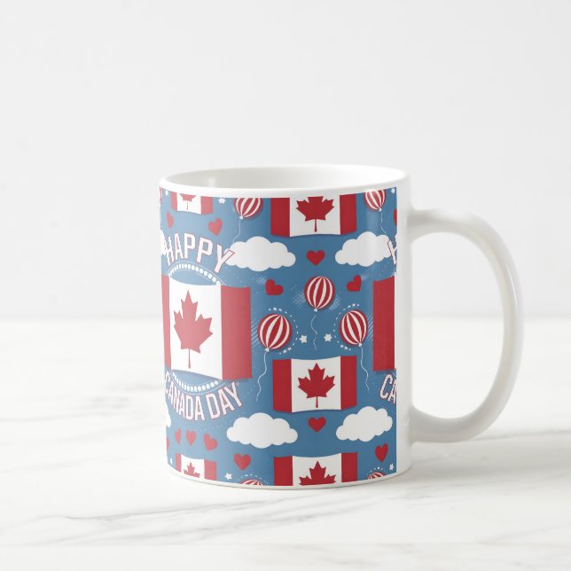 Happy Canada Day Gift Kaffeetasse (Rechts)