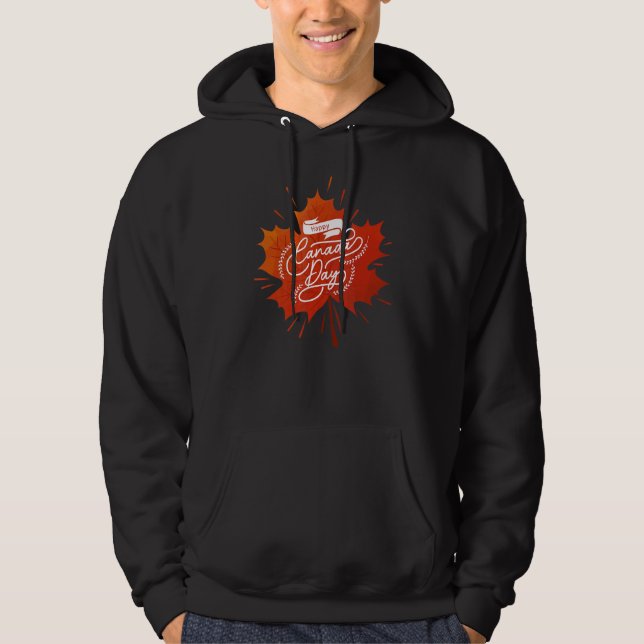 Happy Canada Day Hoodie (Vorderseite)