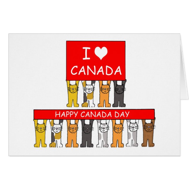 Happy Canada Day I Liebe Kanada (Vorderseite (Horizontal))