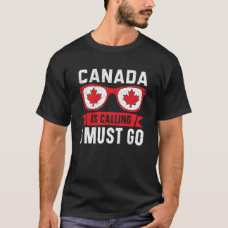 Happy Canada Day Kanada Flag Maple Leaf T-Shirt