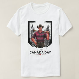 Happy Canada Day Lumberjack T-Shirt
