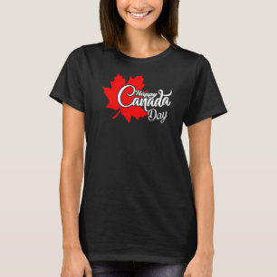 Happy Canada Day Maple Leaf kanadische Flagge Frau T-Shirt
