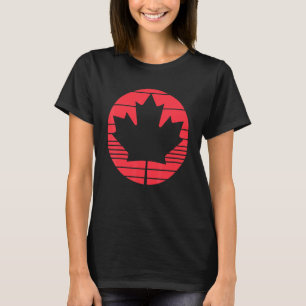 Happy Canada Day Maple Leaf Kanadische Flagge Frau T-Shirt
