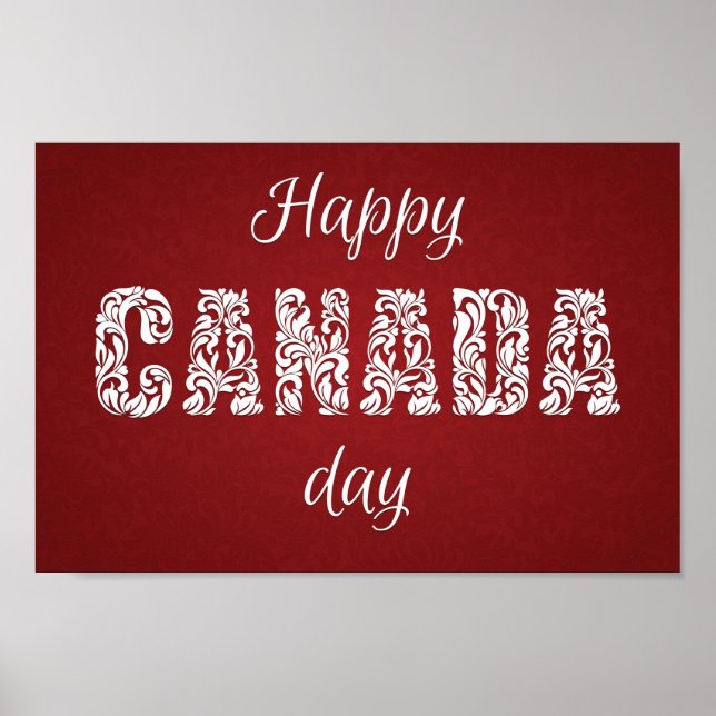 Happy Canada Day Poster (Vorne)