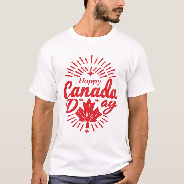 Happy Canada Day T - Shirt (Vorderseite)