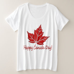 Happy Canada Day T - Shirt Plus Size Canada Shirts