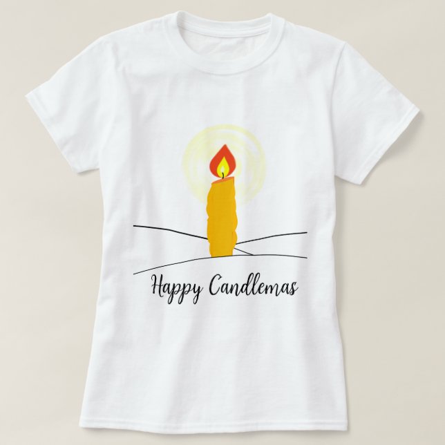 Happy Candlemas T-Shirt (Design vorne)