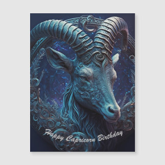 Happy Capricorn Geburtstagskarte Magnetkarte (Opti