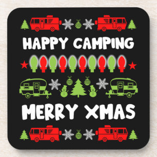 Happy Caravan Weihnachtszeit Getränkeuntersetzer