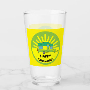 Happy Caravaner Caravan Geschenke Wohnwagen Glas