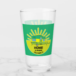 Happy Caravaner   Caravan Geschenke   Wohnwagen    Glas