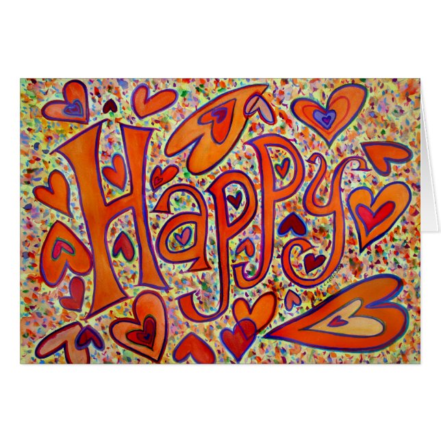 Happy Card (Vorderseite (Horizontal))