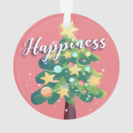 Happy Carton Weihnachtsbaum Pink Ornament
