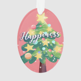 Happy Carton Weihnachtsbaum Pink Ornament