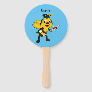 Happy Cartoon bee Abschluss Fächer