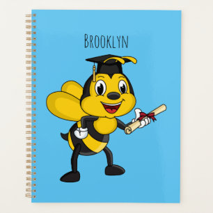 Happy Cartoon bee Abschluss Planer