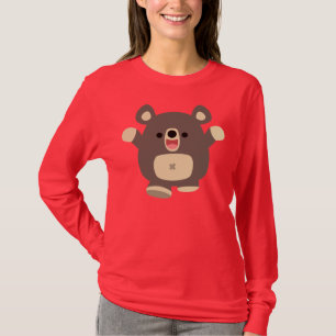 Happy Cartoon Black Bar Frauen T - Shirt