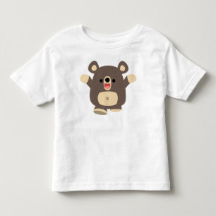 Happy Cartoon Black Bar Kinder T - Shirt