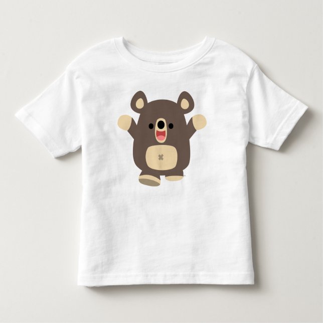 Happy Cartoon Black Bar Kinder T - Shirt (Vorderseite)