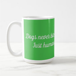 Happy Cartoon Dog in einem farbigen Circular Frame Kaffeetasse