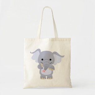 Happy Cartoon Elephant Bag Tragetasche