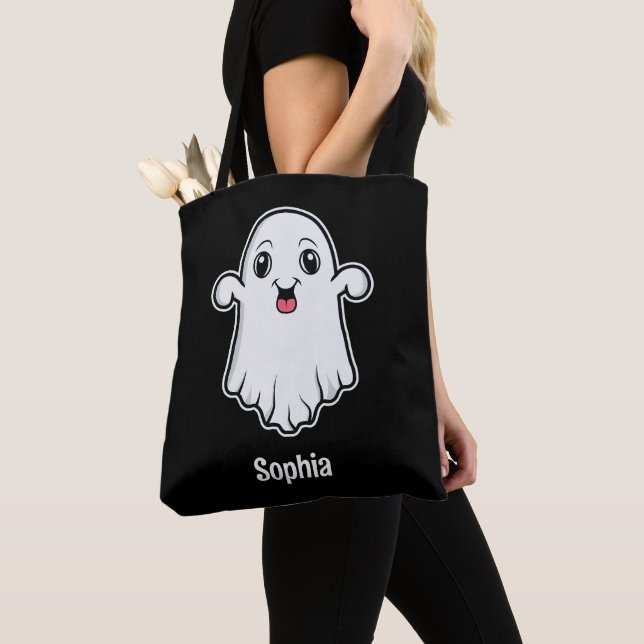 Happy Cartoon Ghost mit einem Individuelle Name sc (Von Nahem)