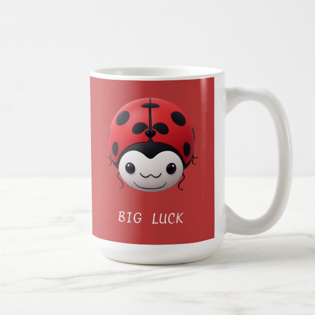 Happy Cartoon Ladybug For Gift Kaffeetasse (Rechts)