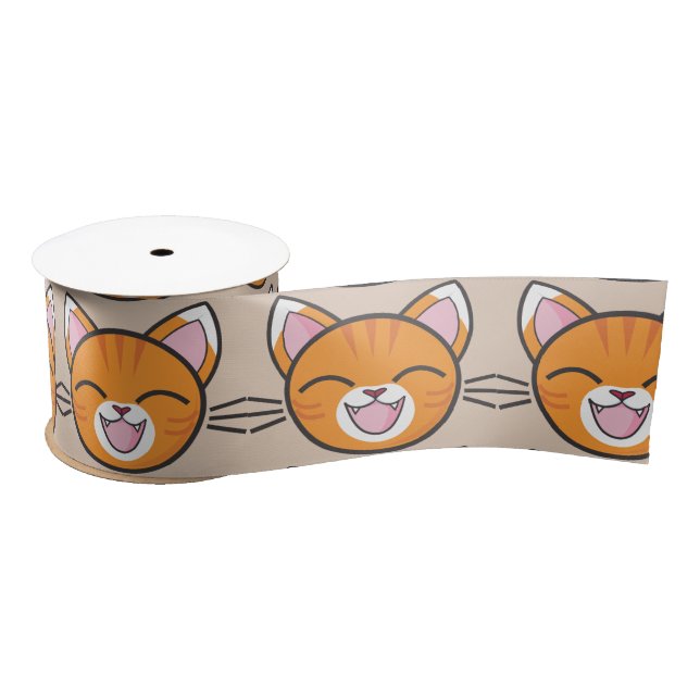 Happy Cat Band Satinband (Spule)