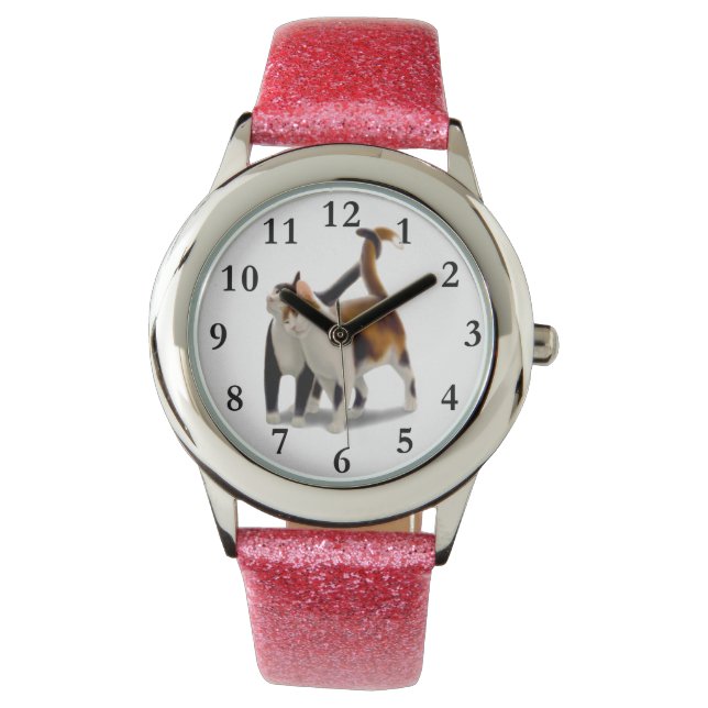 Happy Cat Friends Kinder Watch Armbanduhr (Vorderseite)