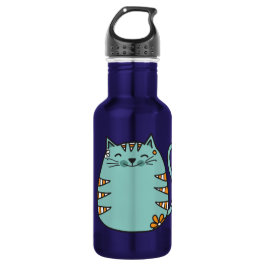 Happy Cat individuelle Name Wasserflaschen Edelstahlflasche