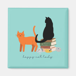 Happy Cat Lady Magnet