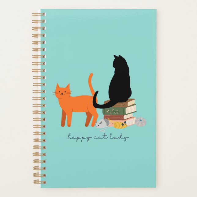 Happy Cat Lady Planer (Vorderseite)