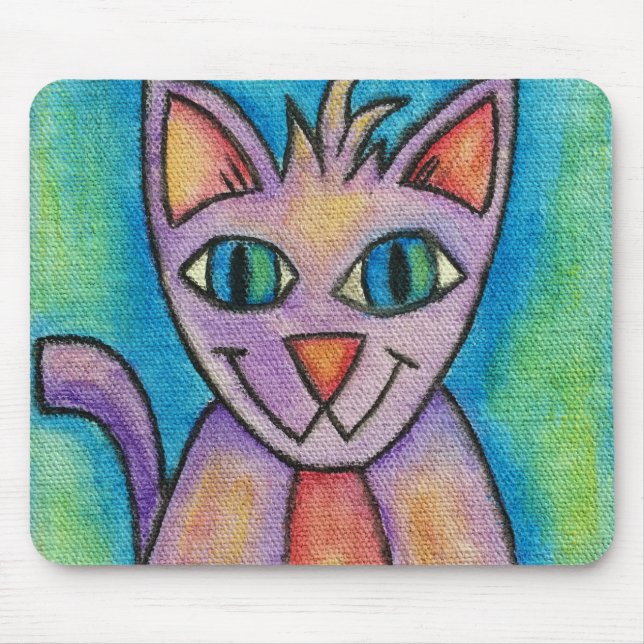 Happy Cat Mouse Pad Mousepad (Vorne)