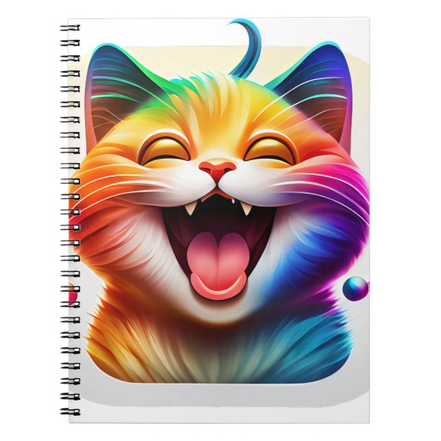 Happy Cat Notizblock (Vorderseite)