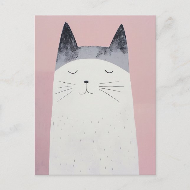 Happy Cat Postkarte (Vorderseite)