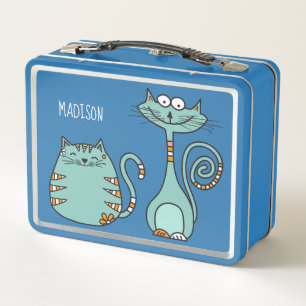 Happy Cats individuelle Name Lunch Boxen