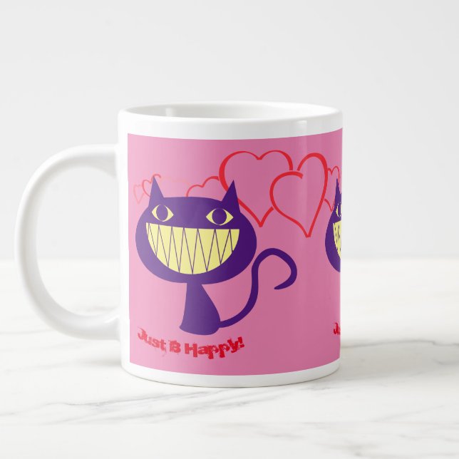 Happy Cats Jumbo-Tasse (Links)