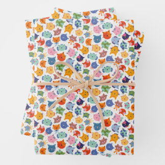 Happy Cats Packpapier Geschenkpapier Set
