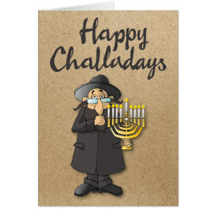 "Happy Challadays" Funny Hanukkah Holiday Card