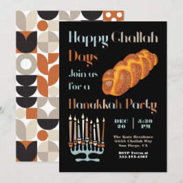 Happy Challah Day Hanukkah Party Einladung